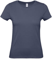 B and C Csomag akciós póló (minimum 3 db) Női rövid ujjú póló B&C #E150 /women T-Shirt -S, Farmer kék (Denim)
