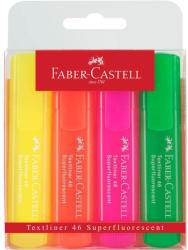 Faber-Castell Textmarker neon FABER-CASTELL 1546, 4 buc/set