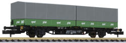 Liliput 265221 Konténerszállító kocsi cserefelépítménnyel, Lgjss 571, Spedition Hans Pfab, DB IV (L265221)