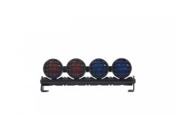 Jamara Toys Autós LED Jelzőfény-4 Alu kerek vörös/kék szín (4042774415556)