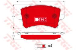 TRW Set placute frana, frana disc AUDI A5 Sportback (8TA) (2009 - 2016) TRW GDB1765DTE