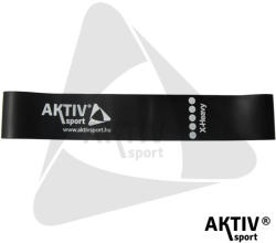 Aktivsport Mini band erősítő szalag 30 cm Aktivsport extra erős fekete (203800006) - aktivsport