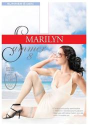 Marilyn Dresuri cu banda adeziva, talpa ABS - Marilyn Summer 8 Abs, 8 DEN - alb, negru (M SUM8ABS)