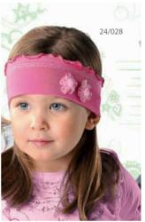 AJS Bentita din bumbac pentru fete 3-5 ani - AJS 24-028 roz, fucsia, lila, mov, alb (AJS24-028)