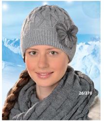 AJS Fular tricotat pentru fete peste 12 ani - AJS 26-370 gri, negru, fucsia, bleumarin, gri deschis (AJS26-370)