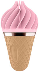 Satisfyer Sweet Treat - akkus, forgó csikló vibrátor, csiklóizgató (pink-barna)