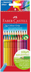Faber-Castell Creioane colorate acuarela, 24 culori/set, FABER-CASTELL Grip 2001, FC112424