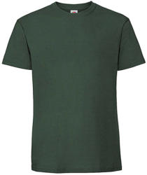 Fruit of the Loom Csomag akciós póló (minimum 3 db) Férfi póló Rövid ujjú Fruit of the Loom Ringspun Premium T - S, Sötétzöld