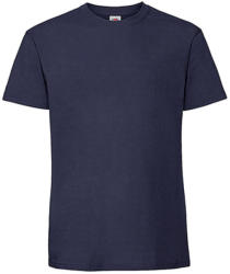 Fruit of the Loom Csomag akciós póló (minimum 3 db) Férfi póló Rövid ujjú Fruit of the Loom Ringspun Premium T - 3XL, Sötétkék (navy)