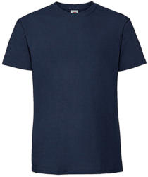Fruit of the Loom Csomag akciós póló (minimum 3 db) Férfi póló Rövid ujjú Fruit of the Loom Ringspun Premium T - 3XL, Mély sötétkék (navy)