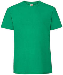 Fruit of the Loom Csomag akciós póló (minimum 3 db) Férfi póló Rövid ujjú Fruit of the Loom Ringspun Premium T - 2XL, Kelly zöld