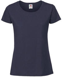 Fruit of the Loom Csomag akciós póló (minimum 3 db) Női póló Rövid ujjú Fruit of the Loom Lady-Fit Ringspun Premium T - XL, Mély sötétkék (navy)