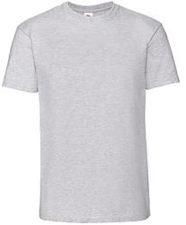 Fruit of the Loom Csomag akciós póló (minimum 3 db) Férfi póló Rövid ujjú Fruit of the Loom Ringspun Premium T - S, Heather szürke