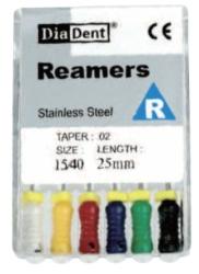 Diadent Reamers(SS) 25mm #15/40 - Diadent
