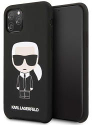 KARL LAGERFELD Husa iPhone 11 Pro Max Karl Lagerfeld Silicon Ikonik Negru (KLHCN65SLFKBK)