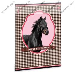 Ars Una Lovas/Horse - Barna ló prémium kockás füzet, A4 - Ars Una (93116091_kockas_premium_a4_barna)