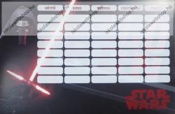  Star Wars Kard kétoldalas órarend (LI_2020_054)