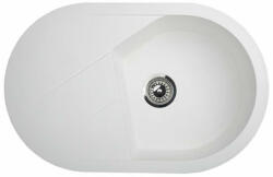 Metalac Vesta Plus Metalac Xgranit Gránit Mosogatótálca - Extra mély, Csepegtetőtálcás, Fehér (191589)