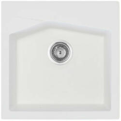 Metalac Linea 50 Metalac Xgranit Gránit Mosogatótálca - Extra mély, Egymedencés, Négyzet, Fehér (189162)