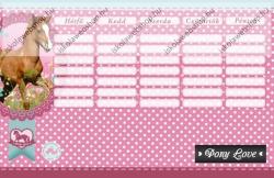  Lovas/Pony Love kétoldalas órarend (ZI_2017_096)