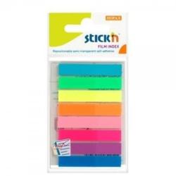 Stickn Stick index plastic transparent color neon 8 culori Stickn (10382)
