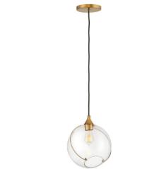 Quintiesse Pendul modern bronz din sticlă Skye, 1x60W, E27, H: 370-3298mm, QN-SKYE-1P (QN-SKYE-1P)
