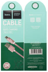 hoco. Cablu impletit Micro Usb cu incarcare rapida Hoco X2 Roz Gold