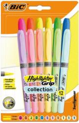 BIC Evidentiator Brite Liner Grip Standard si Pastel 12 buc/set Bic 992562 (992562)