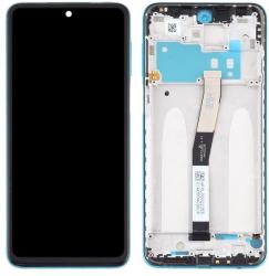 NBA001LCD009622 Xiaomi Redmi Note 9 Pro / 9S kék LCD kijelző érintővel kerettel előlap (NBA001LCD009622)