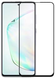  Temp-glass6312616 Samsung Galaxy Note 10 Lite teljes lefedettséget biztosító Karcálló, ütésálló kijelzővédő üvegfólia fekete kerettel, tempered glass, törlőkendővel (Temp-glass6312616)