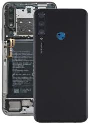 tel-szalk-151007 Huawei Y6p fekete akkufedél, hátlap, hátlapi kamera lencse (tel-szalk-151007)