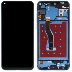 NBA001LCD009605 Huawei Nova 4 / Honor V20 / View 20 kék LCD kijelző érintővel kerettel előlap (NBA001LCD009605)