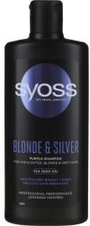 Syoss Șampon pentru păr deschis, alb și gri - Syoss Blond & Silver Purple Shampoo For Highlighted, Blonde & Grey Hair 440 ml