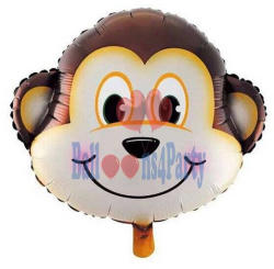 Balloons4party Balon folie cap de Maimuta 45cm - articole-petreceri - 12,99 RON