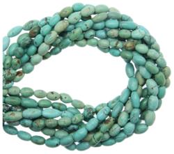 Turcoaz de Arizona Margele Pietre Semipretioase Tub - 8 - 13 x 6 - 9 mm