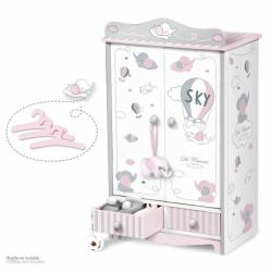 De Cuevas Toys 54035 Dulap din lemn pentru păpuși cu sertare și accesorii SKY 2020 (MA6-54035)