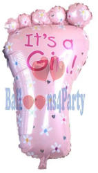 Balloons4party Balon folie Talpa It s a Girl, botez roz 75cm
