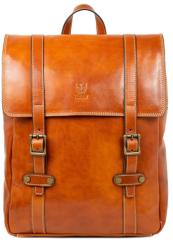 Manier Rucsac piele bleumarin/maro GB231