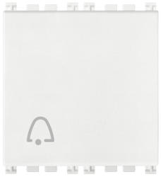 Vimar Intrerupator modular cu revenire 10A cu simbol clopotel 2 module Vimar Arke alb (VIM-19008.2.C.B)