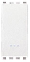 Vimar Intrerupator modular cap scara alb 1 modul Vimar Eikon (VIM-20005.B)