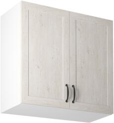 TEMPO KONDELA Felsőszekrény, fehér/északi sosna, ROYAL G80