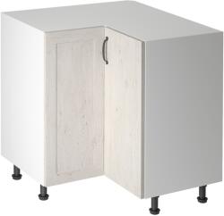 TEMPO KONDELA Alsó sarokszekrény, fehér/északi sosna, jobb, ROYAL D90N