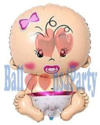  Balon folie botez bebelus roz, 79x49.5 cm
