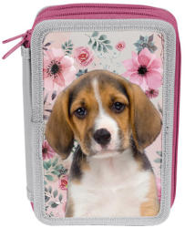 PASO Penar școlar Paso Dog - Cu 2 compartimente (18-022PS/BW) Penar