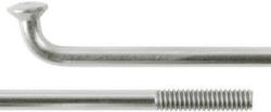 DT Swiss rozsdamentes küllő, 290 x 2, 0 mm, küllőanya nélkül, ezüst színű