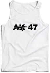 DRAGOWA maieu pentru bărbati AK-47, alb 160g/m2