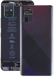 Samsung GH82-22112A Gyári akkufedél hátlap - burkolati elem Samsung Galaxy A71, fekete (GH82-22112A)