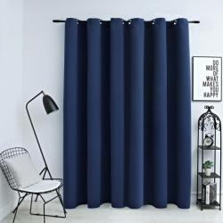 vidaXL Draperie opacă cu inele metalice, albastru, 290 x 245 cm (134453)