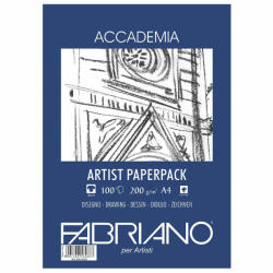 Fedrigoni Hartie schite A4, 200 g, FABRIANO Accademia Artist Paperpack, 100 coli/top