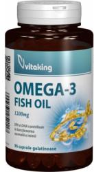 Vitaking Omega 3 Forte – ulei de peste natural 1200mg, 90 cps, Vitaking